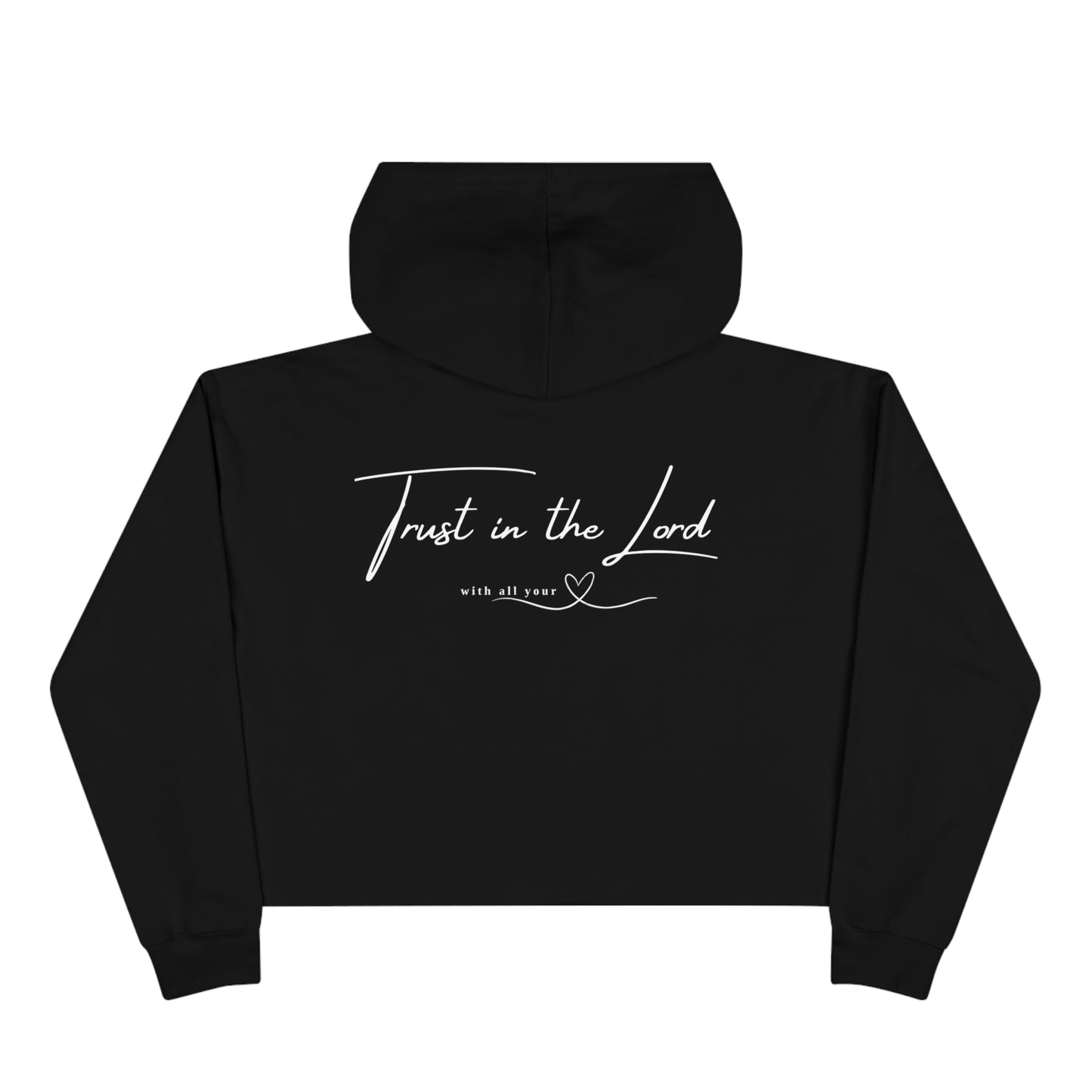 Christian Crop Hoodie | Trust in the Lord