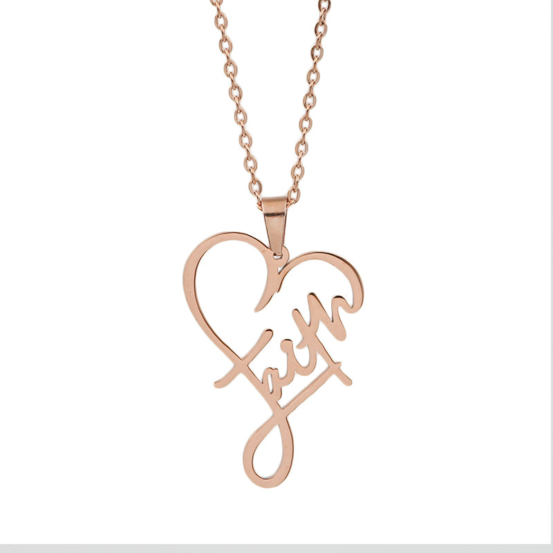Christian Necklace in Stainless Steel| Faith