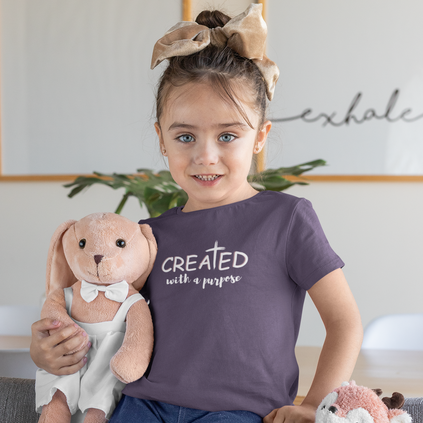 Kids Christian T-shirt | Created With A Purpose | Unisex