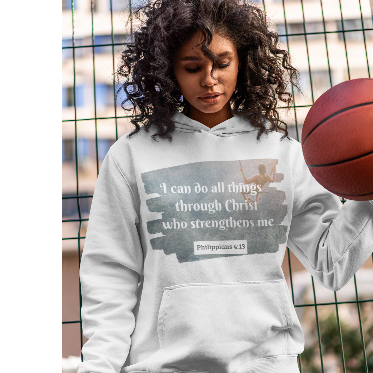 Christian Hoodie | I can do all things through Christ who strengthens me | Unisex