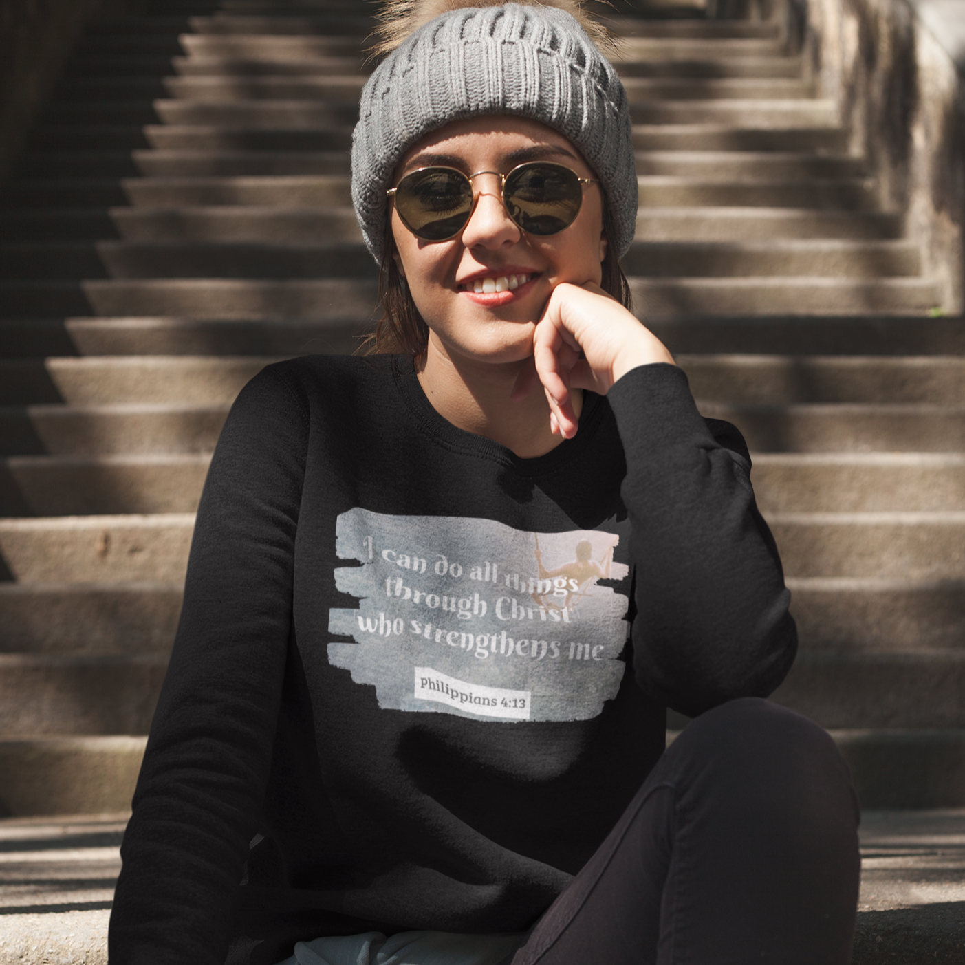 Christian Crewneck | I can do all things through Christ who strengthens me | Unisex