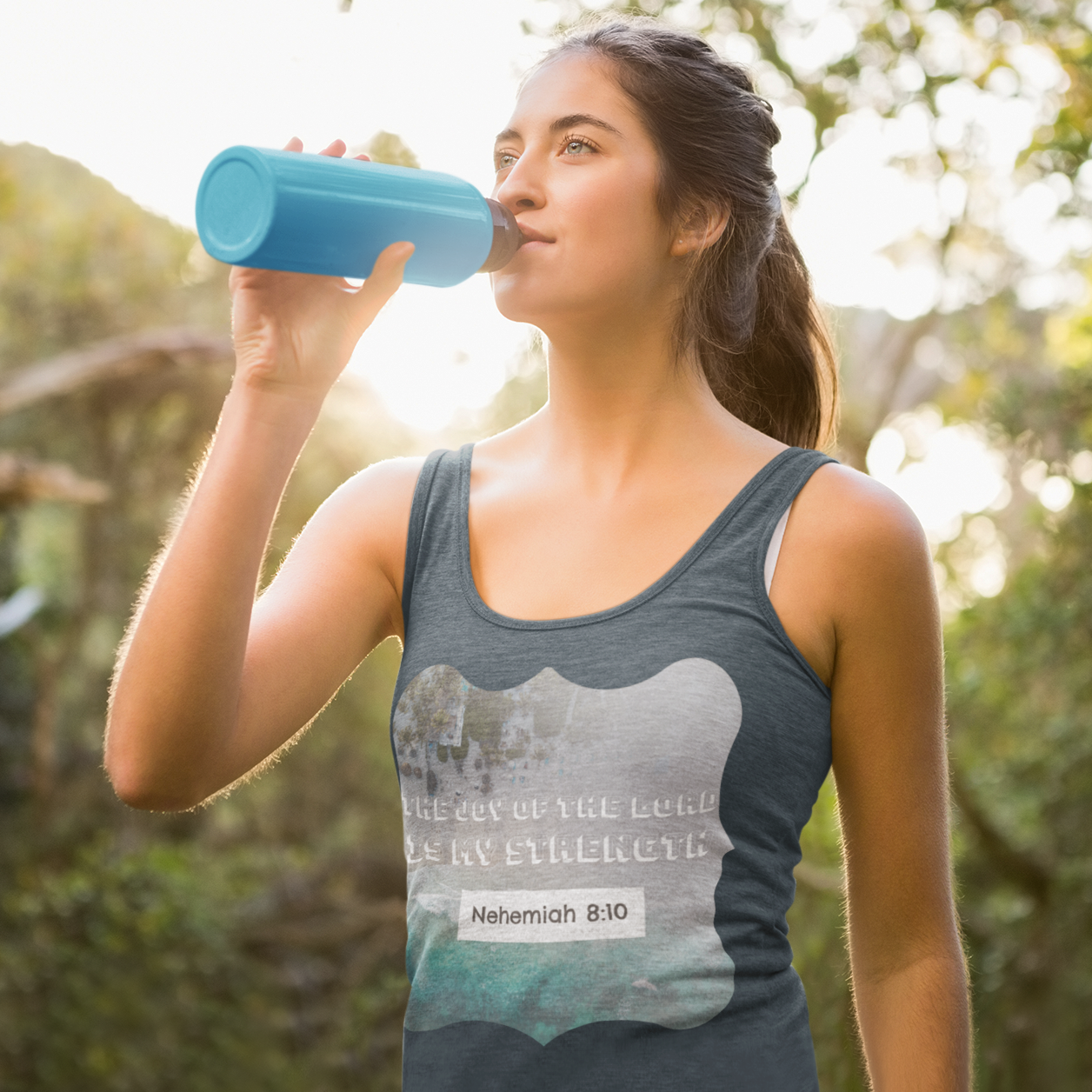 Christian Women's Tank Top | The Joy Of The Lord Is My Strength
