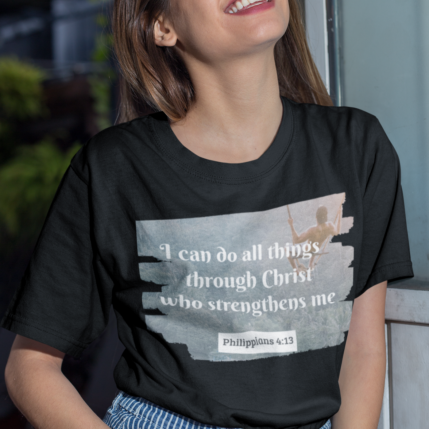 Christian T-Shirt | I can do all things through Christ who strengthens | Unisex